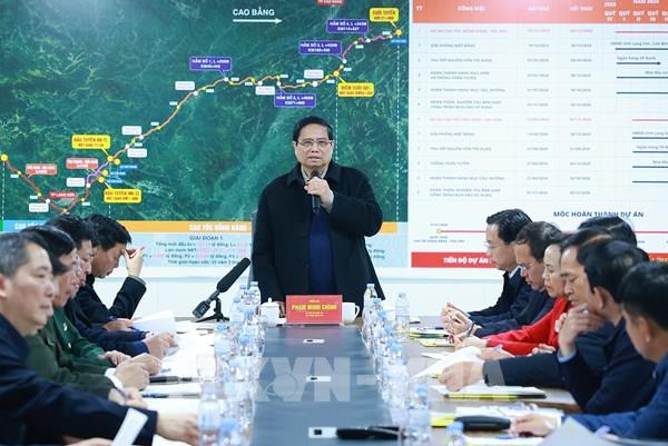 Thủ tướng đôn đốc triển khai các dự án cao tốc tại Cao Bằng, Lạng Sơn