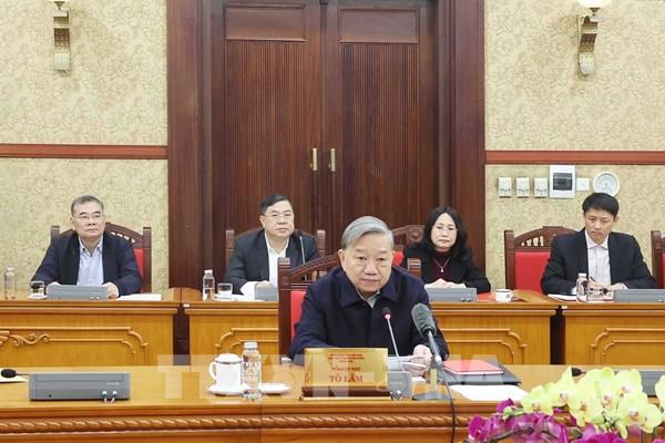Tổng Bí thư Tô Lâm chủ trì Hội nghị của Ban Bí thư đánh giá công tác tổ chức Tết Ất Tỵ năm 2025