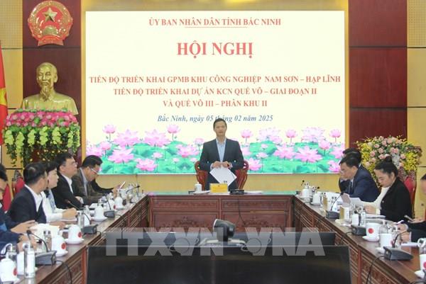 Hoàn thiện giải phóng mặt bằng Khu công nghiệp Lam Sơn - Hạp Lĩnh trong tháng 2