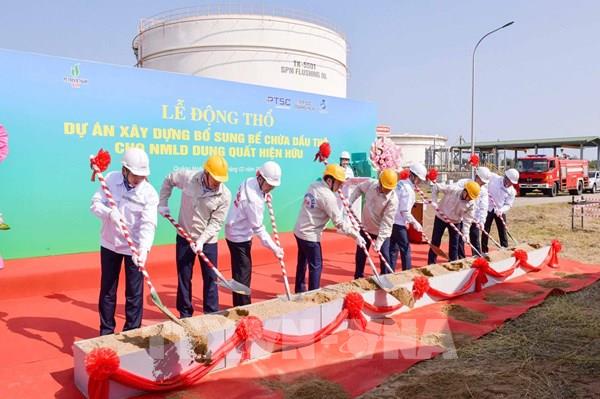 Xây bổ sung bể chứa dầu thô, tăng khả năng cung ứng tại Nhà máy lọc dầu Dung Quất