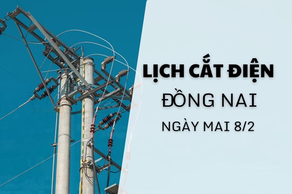 Lịch cắt điện Đồng Nai ngày mai 8/2 cập nhật mới nhất
