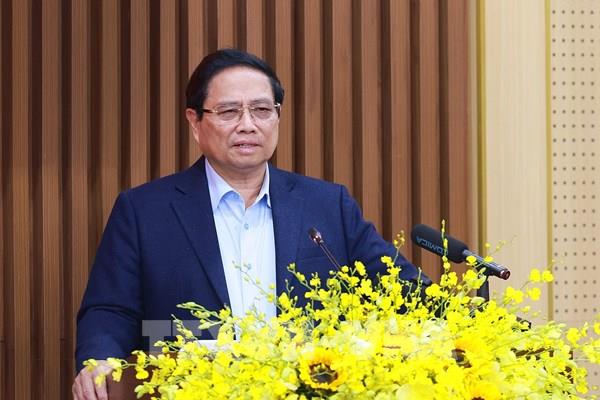 Thủ tướng Phạm Minh Chính làm việc với lãnh đạo tỉnh Quảng Ngãi