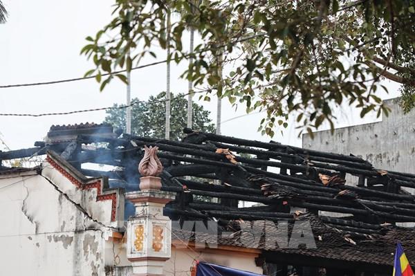 Cháy chùa cổ 300 năm tuổi ở Bắc Giang
