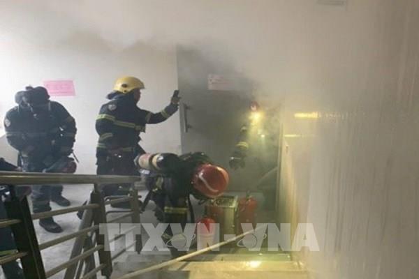 Hỏa hoạn ở tòa nhà cao tầng tại Hà Nội