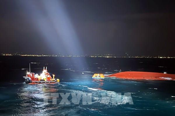 Ba thuyền viên Việt Nam an toàn trong vụ lật tàu đánh cá ở Hàn Quốc