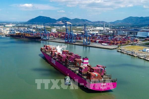 Cảng Quốc tế Tân Cảng - Cái Mép đón chuyến tàu đầu tiên của Liên minh Premier