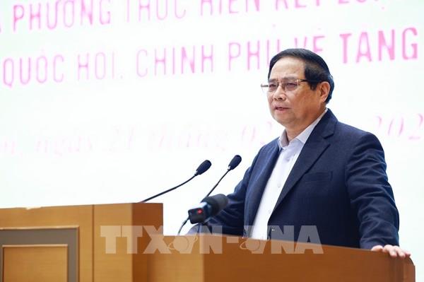 Thủ tướng Phạm Minh Chính chủ trì Hội nghị Chính phủ với các địa phương về thúc đẩy tăng trưởng kinh tế