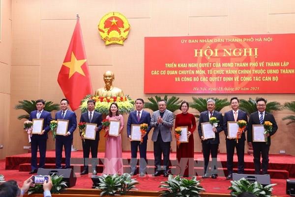 Hà Nội điều động, bổ nhiệm lãnh đạo các sở, ngành