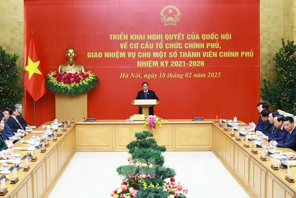 Phân công công tác của Thủ tướng và các Phó Thủ tướng Chính phủ