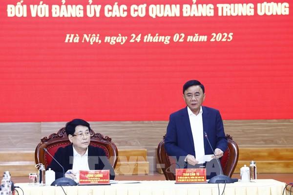 Công bố quyết định thành lập Đảng bộ và chỉ định nhân sự cấp ủy Đảng ủy Cơ quan Ban Tuyên giáo và Dân vận Trung ương