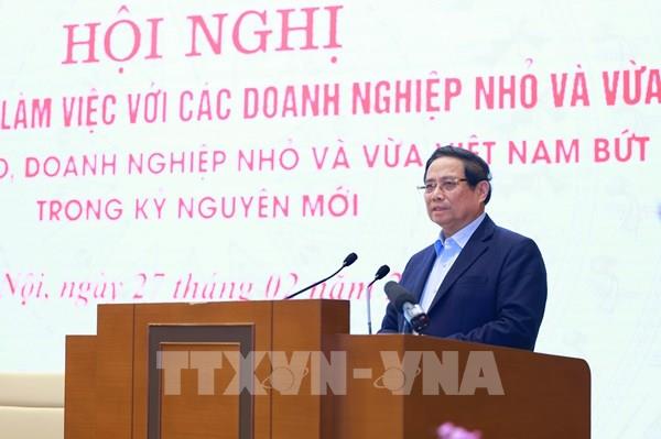 Thủ tướng chủ trì Hội nghị Thường trực Chính phủ với doanh nghiệp nhỏ và vừa