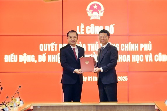 Trao quyết định bổ nhiệm hai Thứ trưởng Bộ Khoa học và Công nghệ 