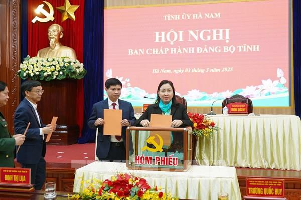 Ông Trương Quốc Huy được bầu giữ chức Bí thư Tỉnh ủy Hà Nam