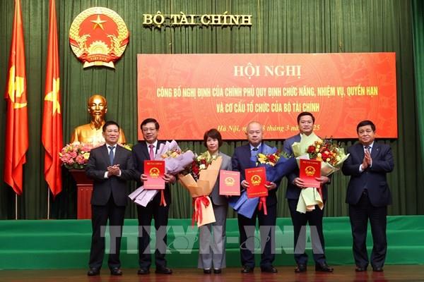 Công bố Nghị định về chức năng, nhiệm vụ của Bộ Tài chính