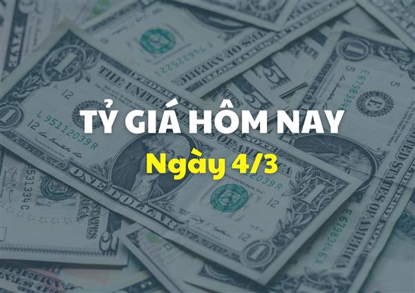 Tỷ giá hôm nay 4/3: Ngân hàng tăng nhẹ giá USD và NDT