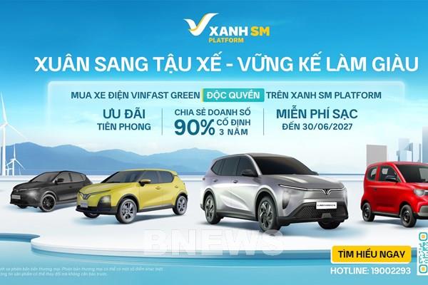 GSM chính thức nhận đặt cọc cho 4 dòng xe VinFast Green chạy dịch vụ