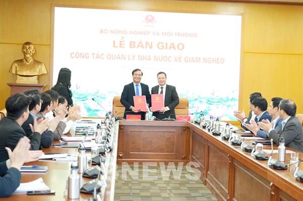 Bộ Nông nghiệp và Môi trường tiếp nhận công tác quản lý nhà nước về giảm nghèo