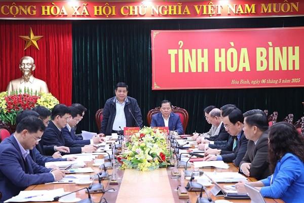 Phó Thủ tướng Nguyễn Chí Dũng: Hòa Bình cần bứt phá rõ nét, hiệu quả hơn, đi sâu vào từng lĩnh vực