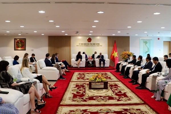 Bình Dương tạo thuận lợi để nhà đầu tư Đan Mạch mở rộng hoạt động