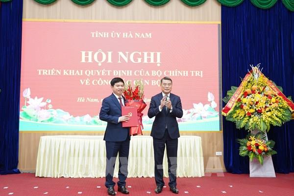 Công bố ông Trương Quốc Huy giữ chức Bí thư Tỉnh ủy Hà Nam