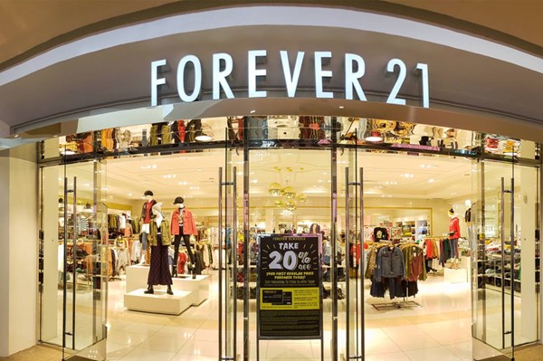Thương hiệu thời trang nhanh Forever 21 nộp đơn xin bảo hộ phá sản