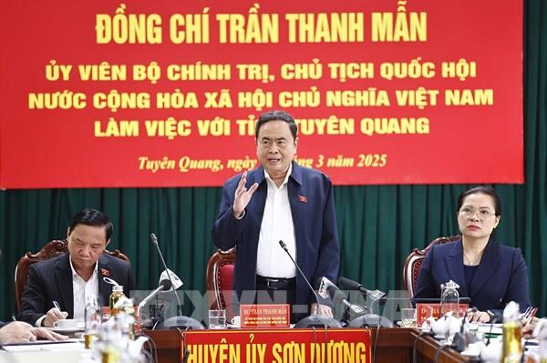 Chủ tịch Quốc hội: Tạo đà đưa Tuyên Quang phát triển bứt phát