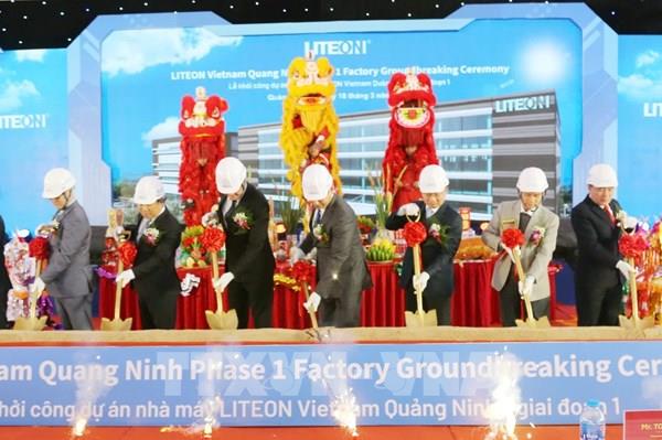 Lite-on Technology khởi công nhà máy 690 triệu USD ở Quảng Ninh
