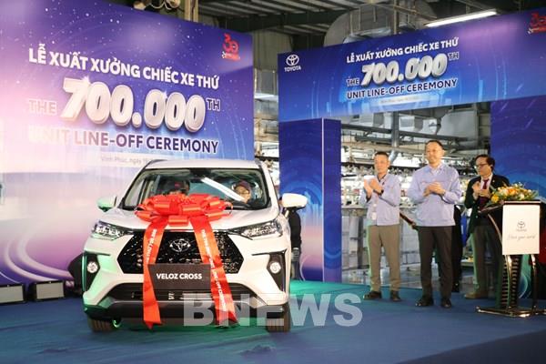 Toyota xuất xưởng chiếc xe thứ 700.000 tại Việt Nam