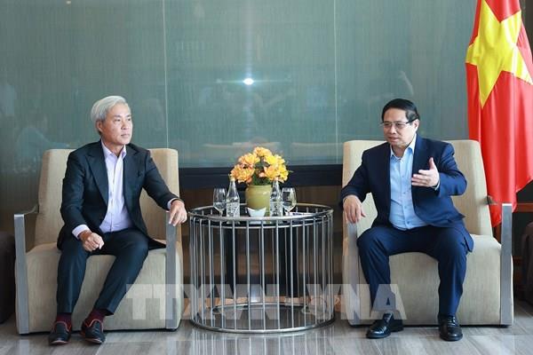 Thủ tướng Phạm Minh Chính làm việc với các nhà đầu tư nước ngoài lớn tại Bà Rịa – Vũng Tàu