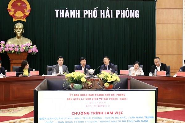 Chia sẻ kinh nghiệm phát triển khu thương mại tự do giữa Hải Phòng và Vân Nam