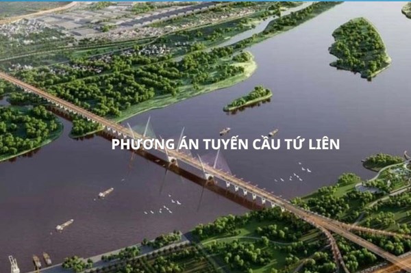 Hà Nội phê duyệt phương án tuyến cầu Tứ Liên và đường Ngọc Hồi