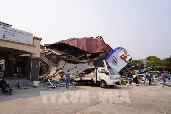 Động đất tại Myanmar: Số nạn nhân thiệt mạng lên gần 700 người
