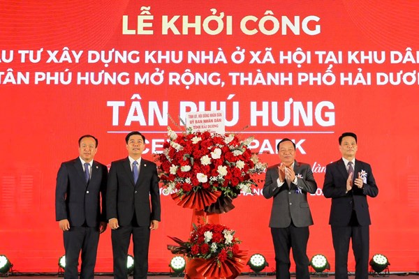 Khởi công xây dựng khu nhà ở xã hội Tân Phú Hưng Central Park gần 1.400 tỷ đồng