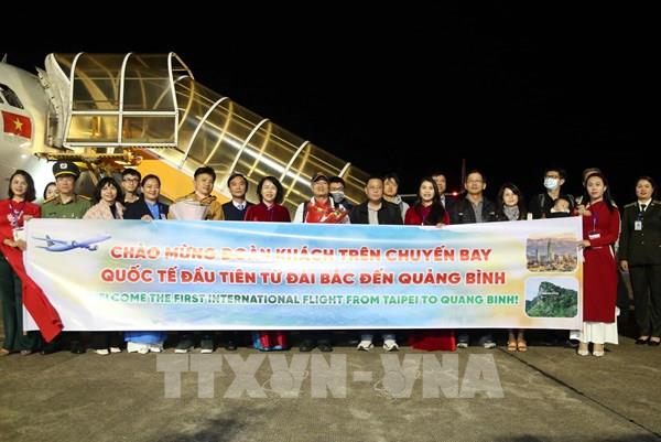 Quảng Bình: Đón chuyến bay quốc tế đầu tiên từ Đài Loan (Trung Quốc)