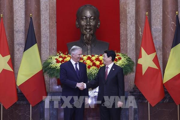 Chủ tịch nước Lương Cường và Nhà Vua Bỉ Philippe hội kiến
