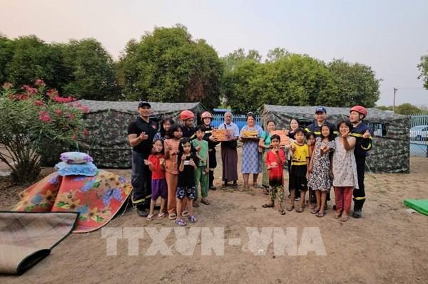 Bộ Công An Việt Nam tìm kiếm cứu trợ người dân Myanmar sau động đất