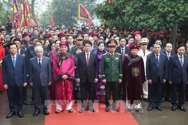 Chủ tịch nước Lương Cường dâng hương tưởng nhớ, tri ân công đức các Vua Hùng