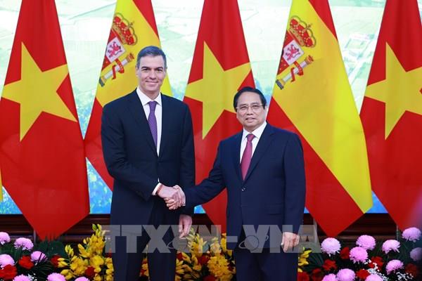 Tuyên bố chung về kết quả chuyến thăm chính thức Việt Nam của Thủ tướng Tây Ban Nha Pedro Sánchez
