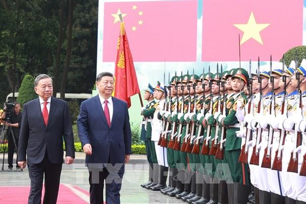 Tổng Bí thư Tô Lâm chủ trì Lễ đón Tổng Bí thư, Chủ tịch nước Trung Quốc Tập Cận Bình