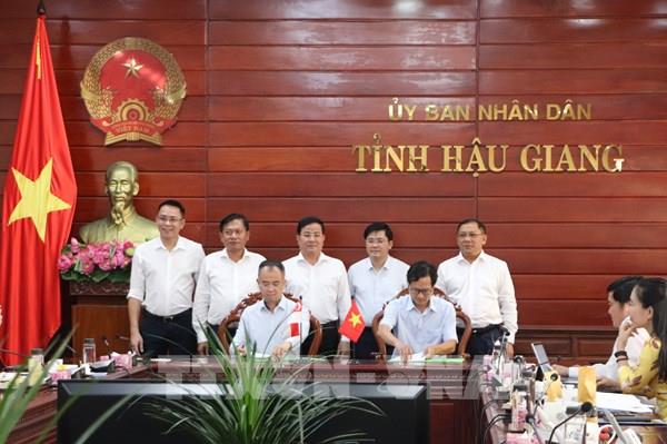 Hậu Giang xúc tiến dự án nông nghiệp không chất thải với đối tác Singapore