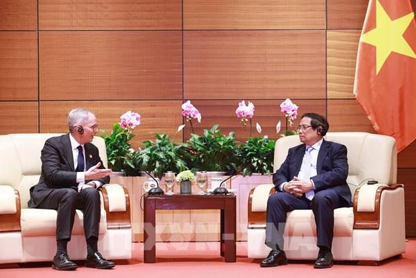 Thủ tướng Phạm Minh Chính tiếp Phó Chủ tịch Ngân hàng ADB Scott Morris