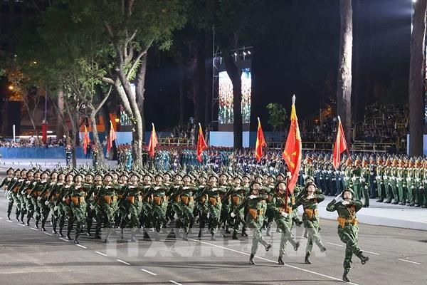 Hợp luyện diễu binh, diễu hành kỷ niệm 50 năm Ngày Giải phóng miền Nam, thống nhất đất nước