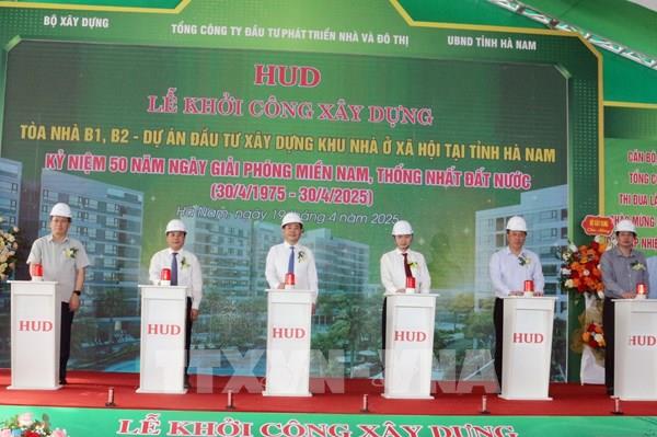 Khởi công xây dựng hơn 280 căn hộ nhà ở xã hội tại Hà Nam