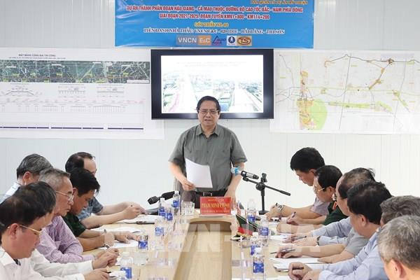 Thủ tướng Phạm Minh Chính: Chậm nhất ngày 19/12/2025 phải hoàn thành dự án cao tốc Cần Thơ – Cà Mau
