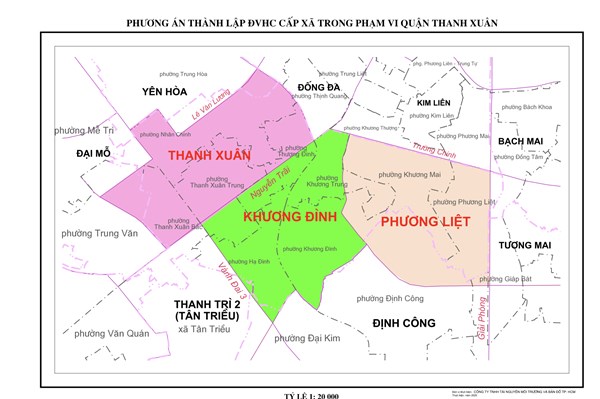 Chi tiết phương án sắp xếp đơn vị hành chính cơ sở trên địa bàn quận Thanh Xuân