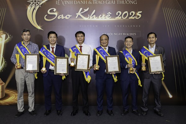 6 hệ thống công nghệ, sản phẩm dịch vụ của Agribank nhận Giải thưởng Sao Khuê 2025