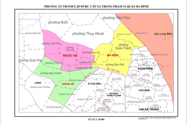 Chi tiết phương án sắp xếp đơn vị hành chính cơ sở trên địa bàn quận Ba Đình