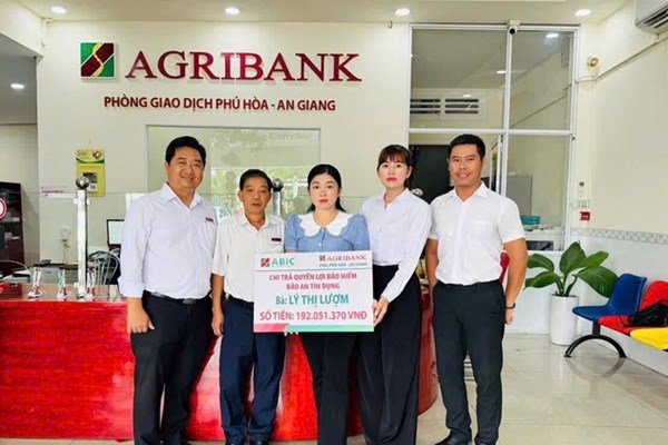 Bảo hiểm Agribank Kiên Giang chi trả quyền lợi bảo hiểm Bảo an tín dụng