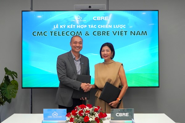 CMC Telecom ký hợp tác chiến lược cùng CBRE Việt Nam
