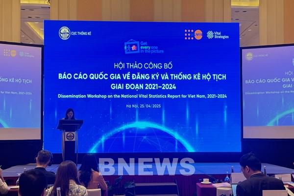 Công bố Báo cáo quốc gia về đăng ký và thống kê hộ tịch đầu tiên